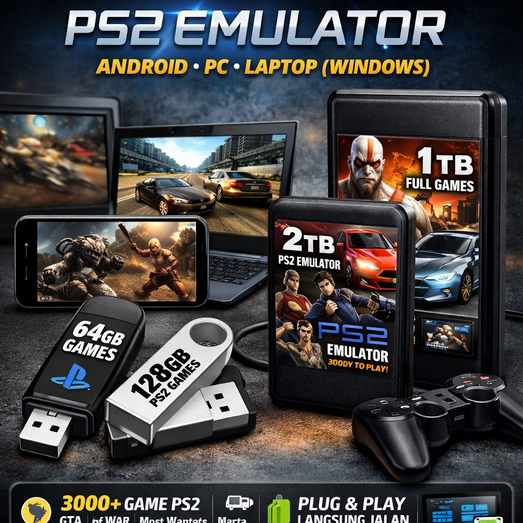 Game PS2 Emulator ANDROID PC LAPTOP