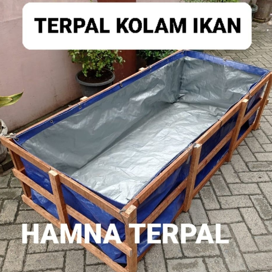 Terpal kolam ikan 200x100x50 A12 kolam terpal budidaya