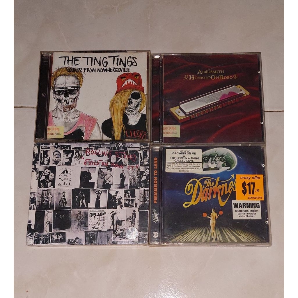 cd THE TING TINGS-Sounds From Nowwheresville / AEROSMITH-Honkin' On Bobo (2) / THE ROLLING STONES-Ex