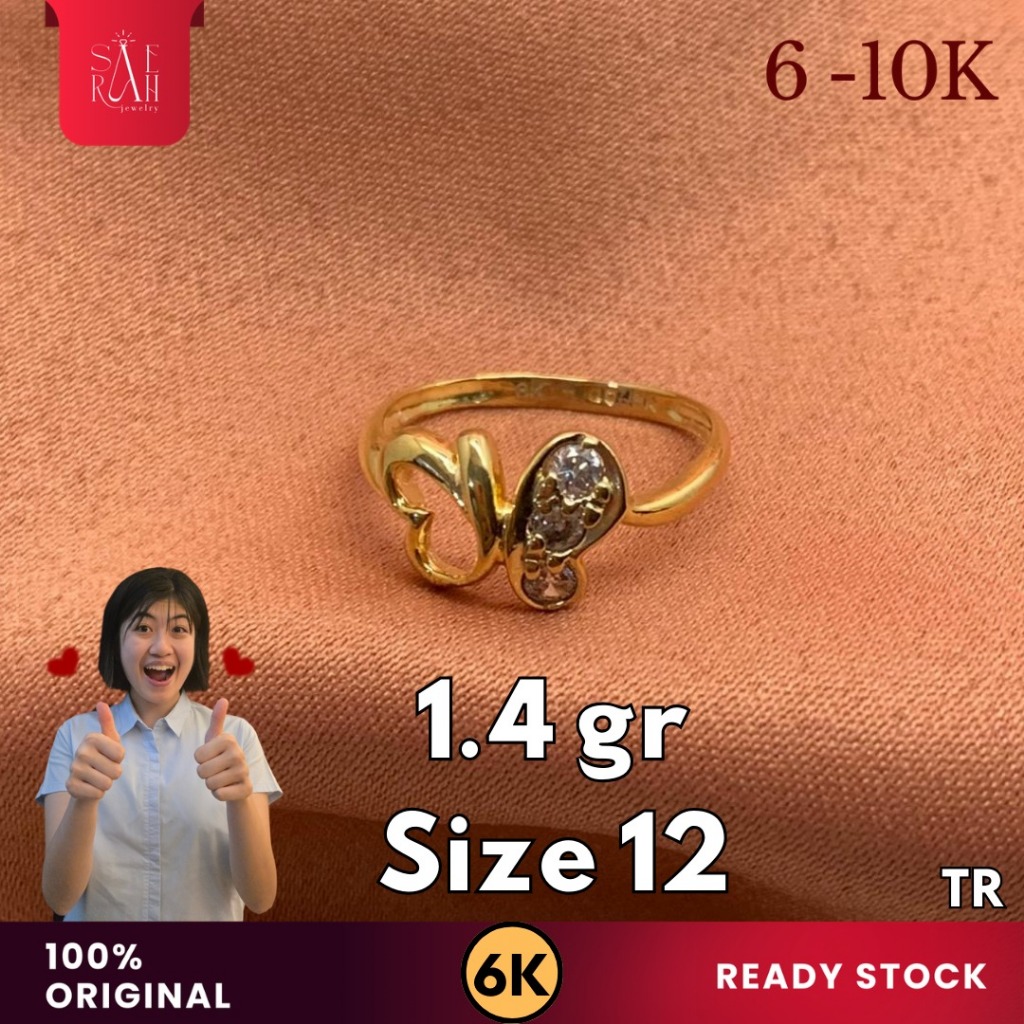 Cincin Emas 6K - Toko Emas Saerah - 1.4 Gram 345