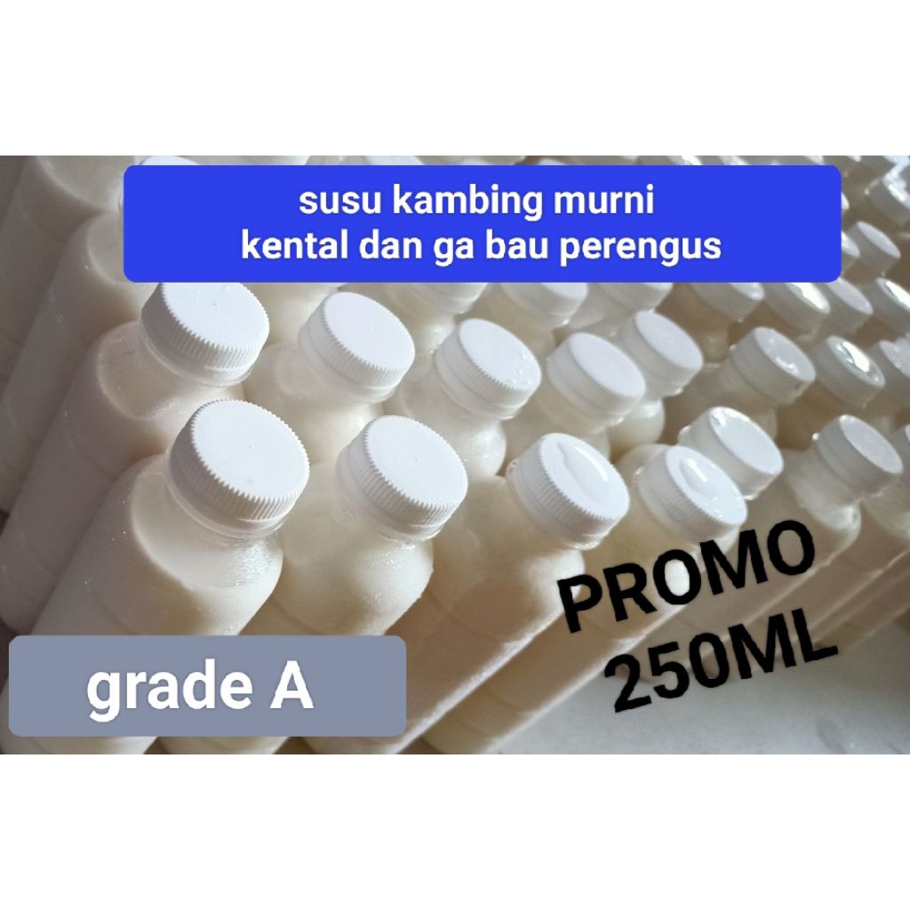 Susu kambing murni kemasan kemasan botol 250ml GRADE A