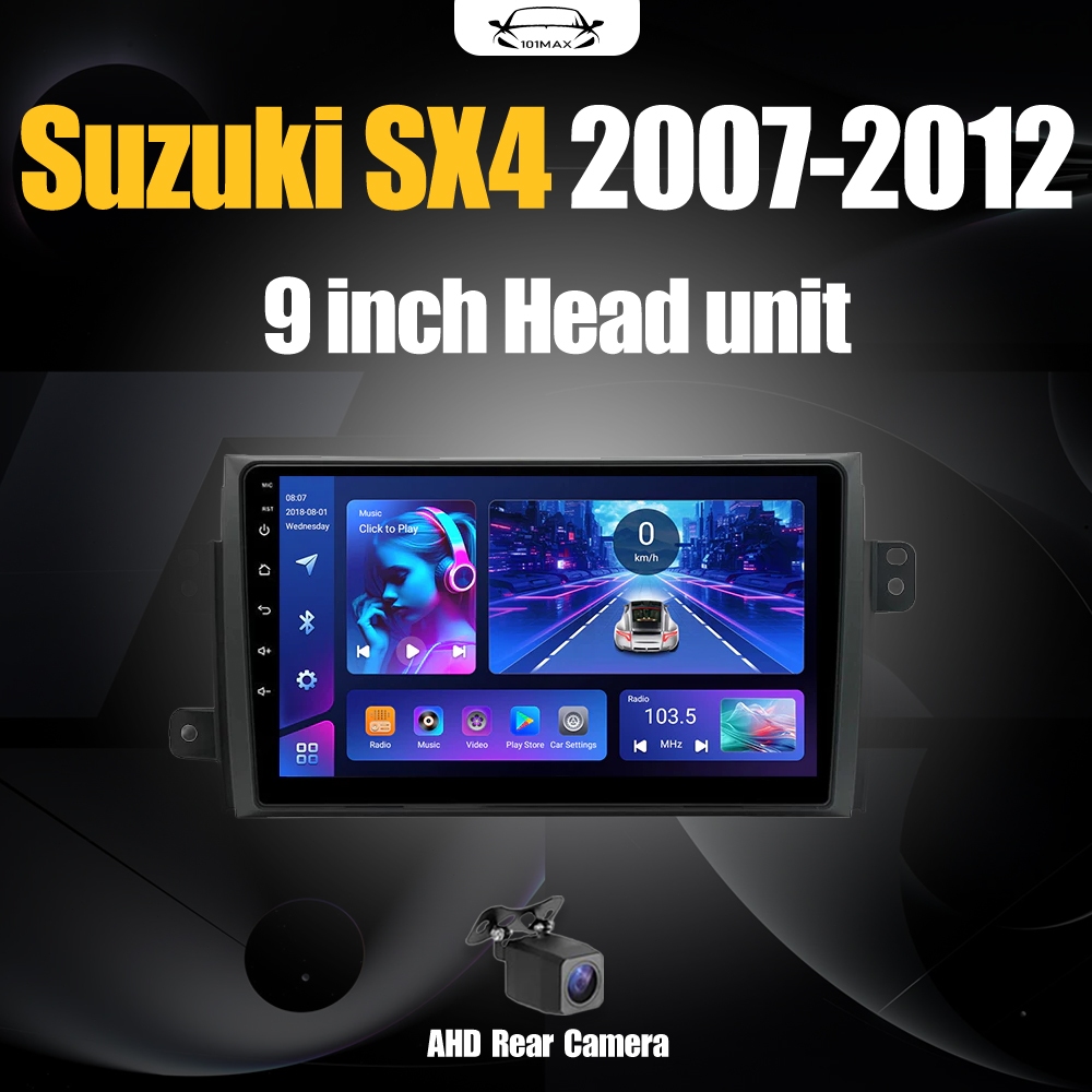 Android 15 Head Unit 9" IPS For Suzuki SX4 2007-2012 Head Unit 8 Core Nuklir 8+64GB/8+128GB Android 