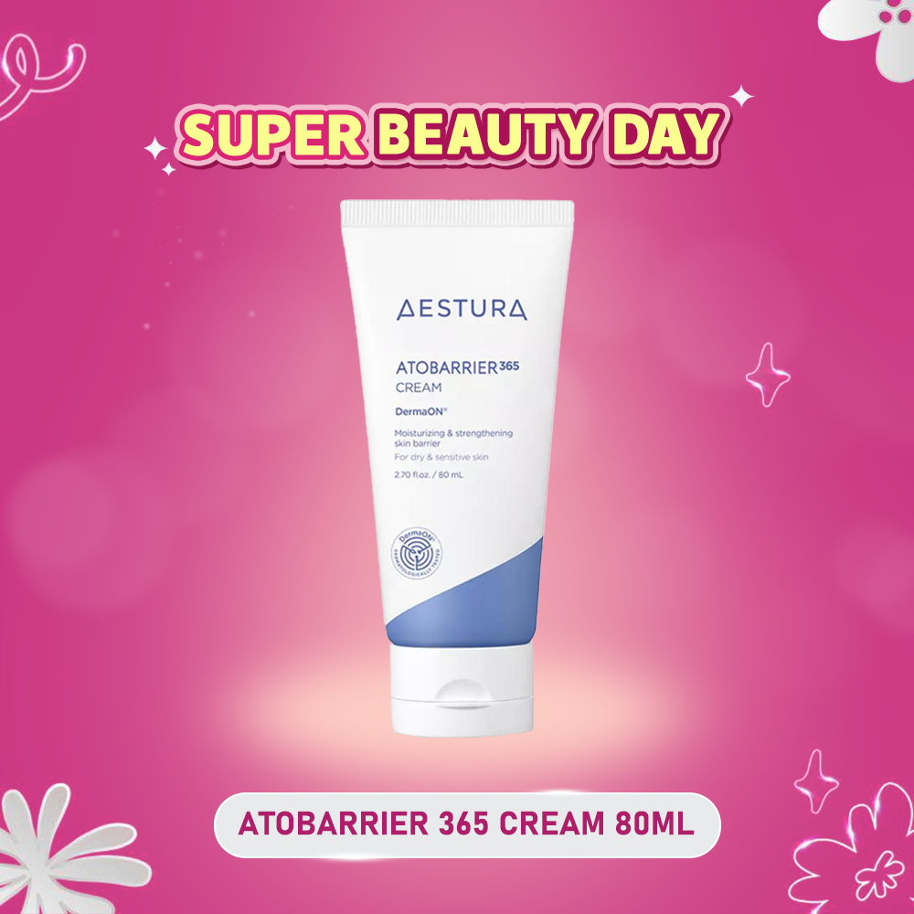 Original Aestura Atobarrier 365 Cream 80ml - Pelembab Wajah Melembapkan, Memperbaiki Skin Barrier, M