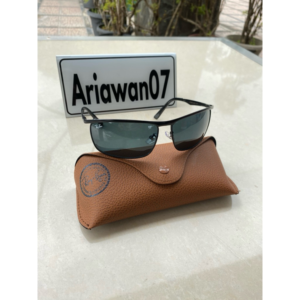 kacamata ray-ban rb 3462 model sport full hitam