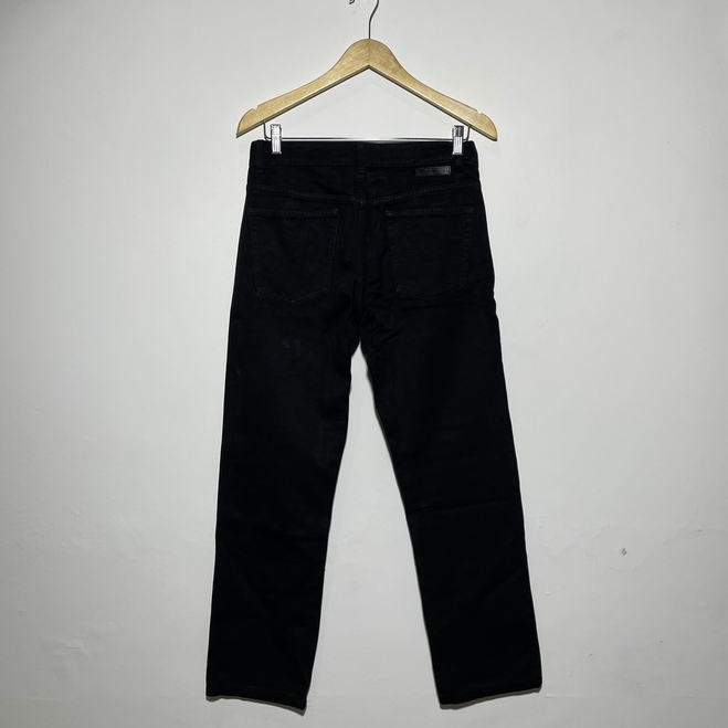 Preloved Triple 858 Celana Jeans Hitam Regular Slim Fit Size 29