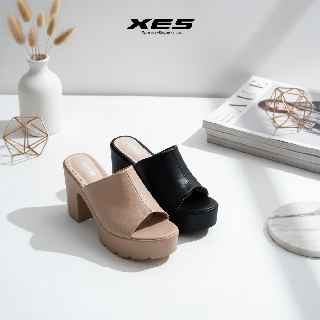 Sandal Wedges Wanita High Heels Platform Hak 10 Cm XES MOLI-570