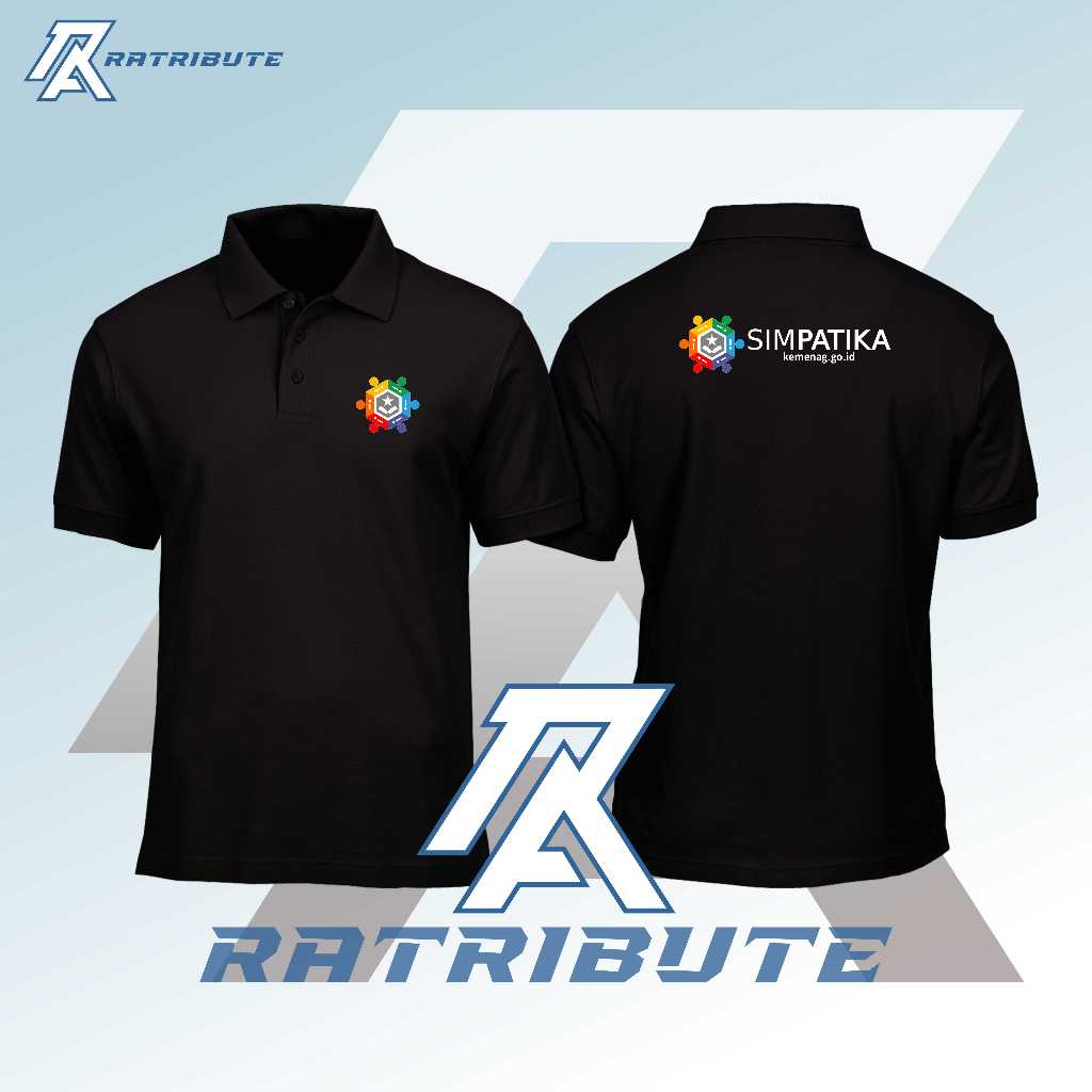 BAJU KERAH KAOS POLO SHIRT LENGAN PENDEK SIMPATIKA OPERATOR STAF ADMIN MADRASAH ATASAN PRIA WANITA A