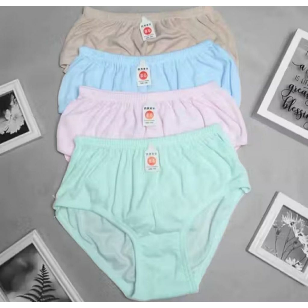 CD DEWASA 3 Pcs Celana Dalam Wanita Jumbo 4L 3L XL CD Ibu Hamil Big Size Elastis CD Wanita