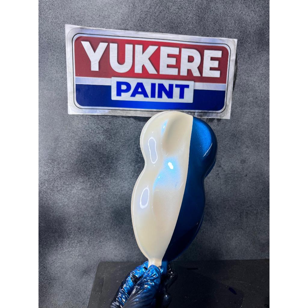 cat lembayung biru pu/cat mutiara biru bahan pu 250ml