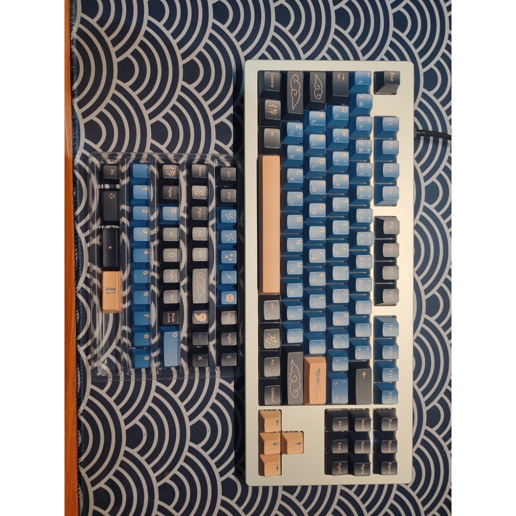 Samurai Blue Keycaps - PBT Dye Sub