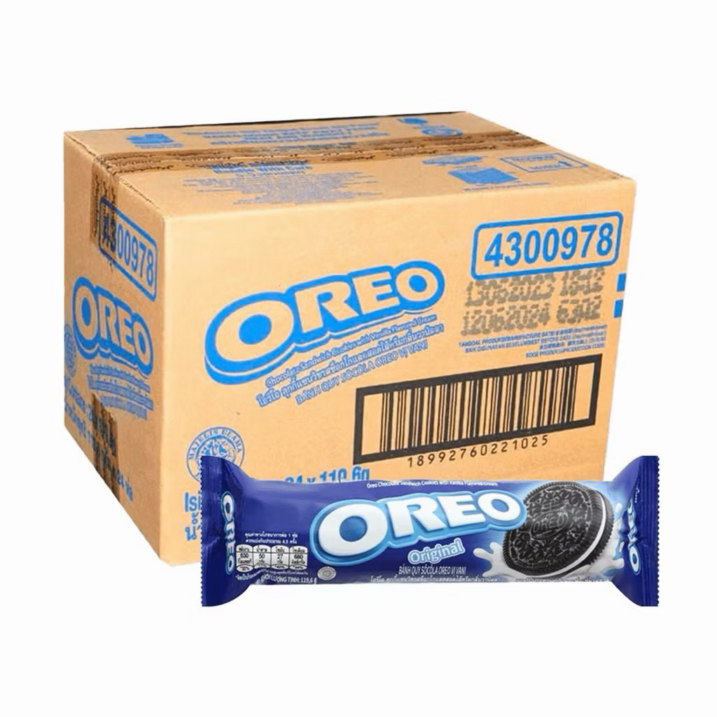 [1 Dus] Oreo Vanila Roll 1 Karton 119.6gr