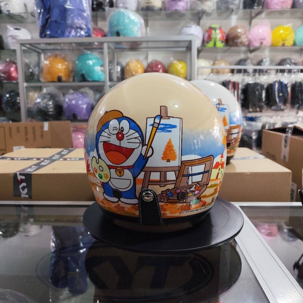 Helm MDS Magnum Motif Original || MDS Retro || Motif Kartun Doraemon