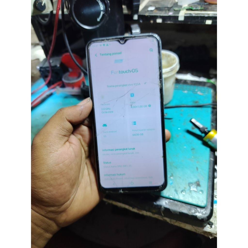 VIVO Y21 4/64 MINUS LCD NO POLA NO KENDALA SIAP PAKAI BONUS UNIT