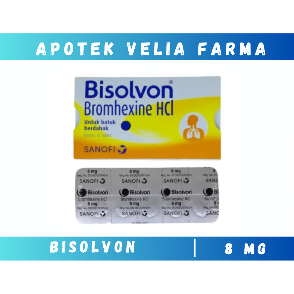Bisolvon Tablet Isi 10 Tablet - Obat Batuk Berdahak / Bisolvon Pengencer Dahak