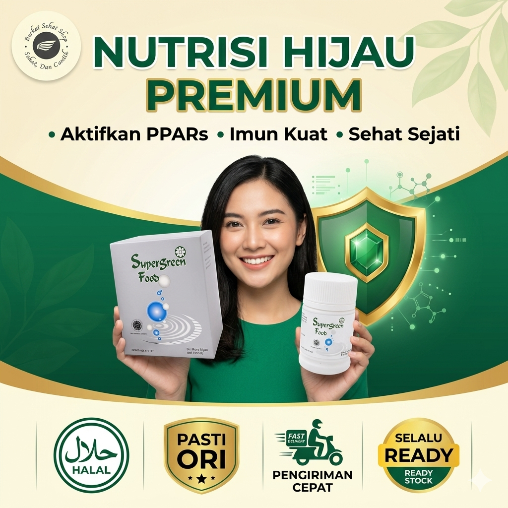 Supergreenfood KK SGF Suplemen Herbal Spirulina Chorella Maag Asam Lambung Gerd
