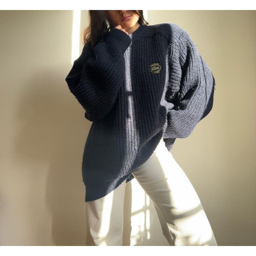 Knitwear Waffle Lacoste Oversize - Unisex
