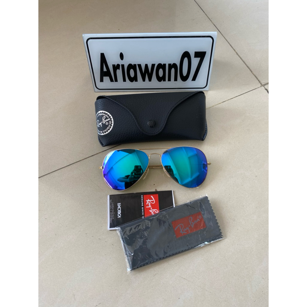 kacamata ray-ban rb 3026 aviators large metal 112/69 sz 62