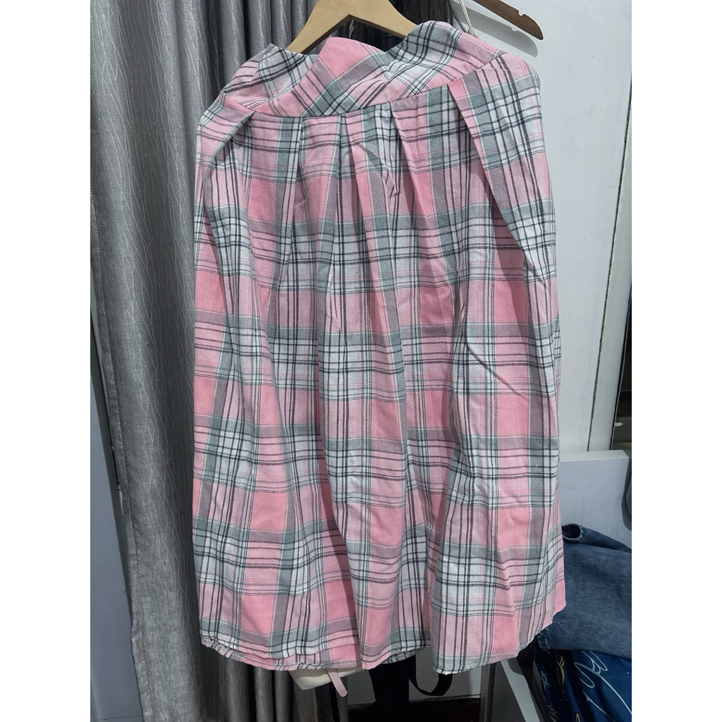 Preloved y2k midi flanel skirt