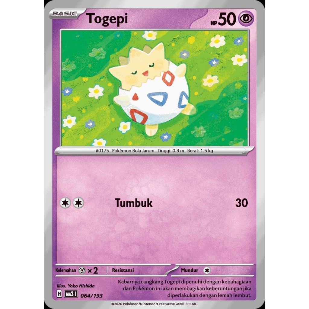 Togepi 064/193 Mega Impian MA3 - KARTU POKEMON TCG INDONESIA