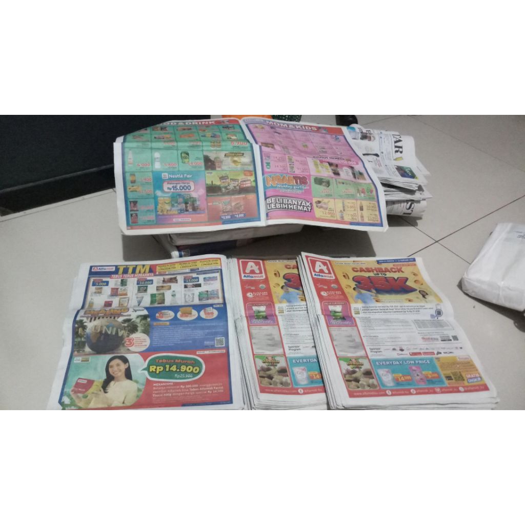 Koran Bekas / Koran Harian / Koran Seperti Baru / Koran Alas / Koran Layak Pakai