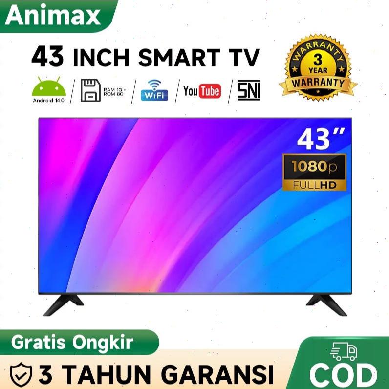 Animax Sakura TV Smart 43/40/32 inch TV FHD LED TV Android  Televisi YouTube - WiFi-Web Browser