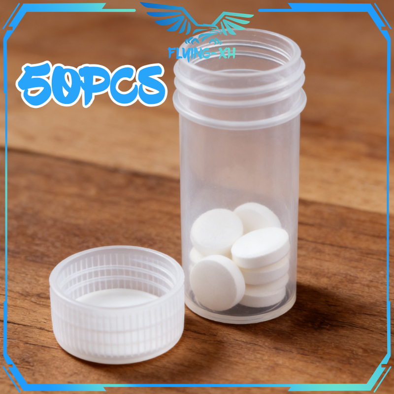 Botol Sampel 5ml 50pcs Wadah Toples Kecil Botol Mini Plastik Toples Botol Kecil Dengan Tutup Botol S