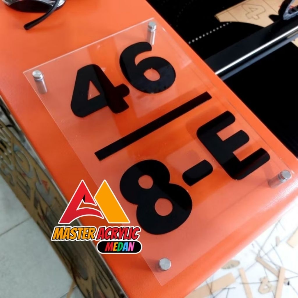 Nomor Rumah Akrilik Custom / Akrilik Sign / Nomor Akrilik