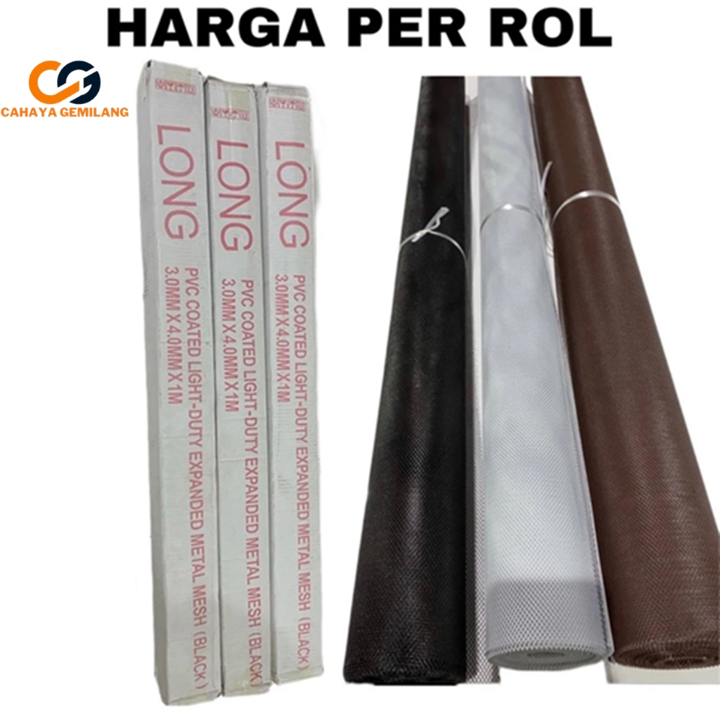CGP 1 Roll Kawat Nyamuk Jaring Parabola Baja Galvanis / Kawat Ram Mesh Parabola Kasa Nyamuk Jendela 