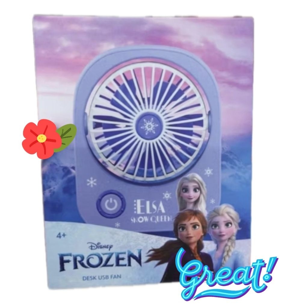 Kipas Angin USB Disney Frozen Desk Fan