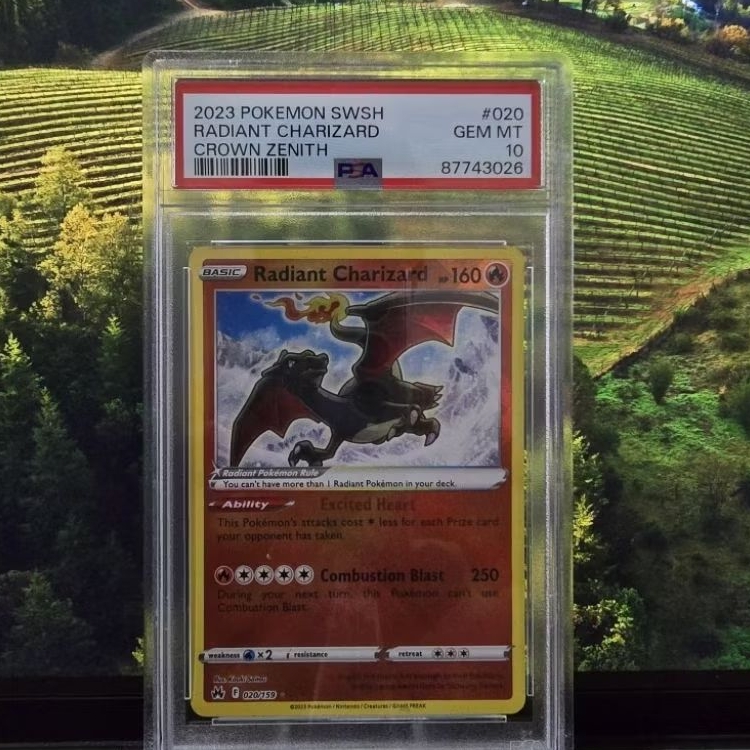 TCG Pokemon Crown Zenith Radiant Charizard 020/159 CGC BGS PSA 10