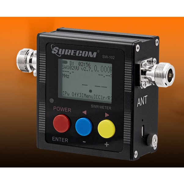 Surecom SW-102 Digital VHF/UHF 125-525Mhz Antenna Power & SWR Meter