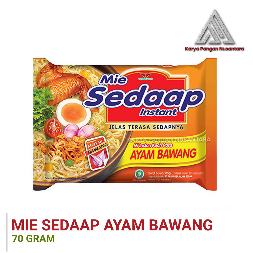 MIE SEDAAP AYAM BAWANG MIE SEDAAP MIE KUAH RASA AYAM BAWANG MIE INSTANT MIE SEDAP AYAM BAWANG PER PC