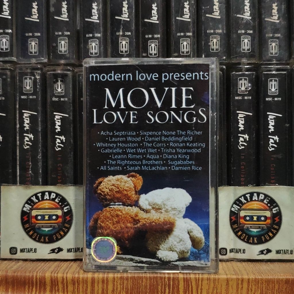 Kaset - Modern Love Presents - Movie Love Songs - Kompilasi Barat -  Whitney Houston, Acha Septriasa