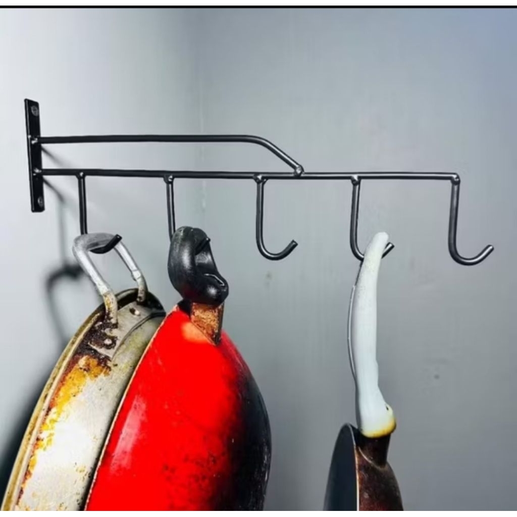 Rak Panci Gantungan Panci Tempat Panci Gantung Rak Wajan Rak Serbaguna