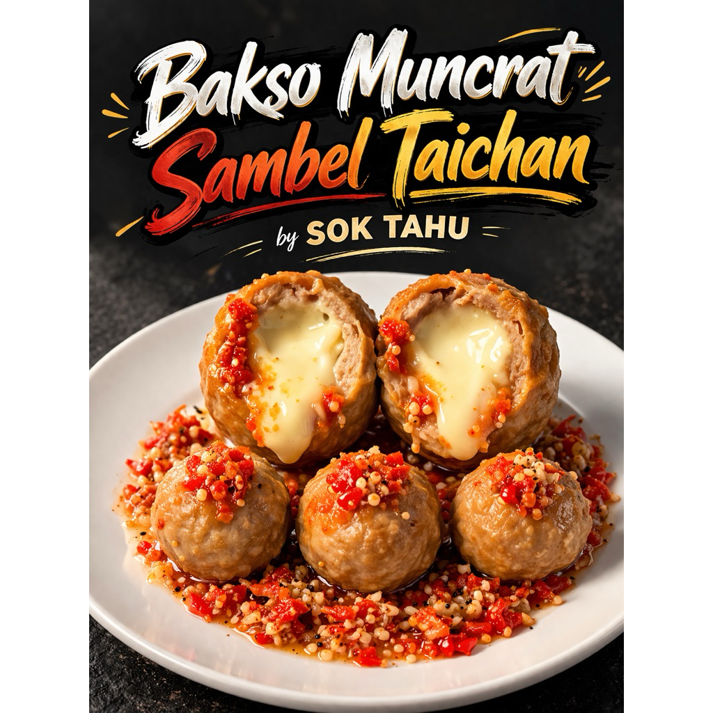 bakso muncrat sambal taichan
