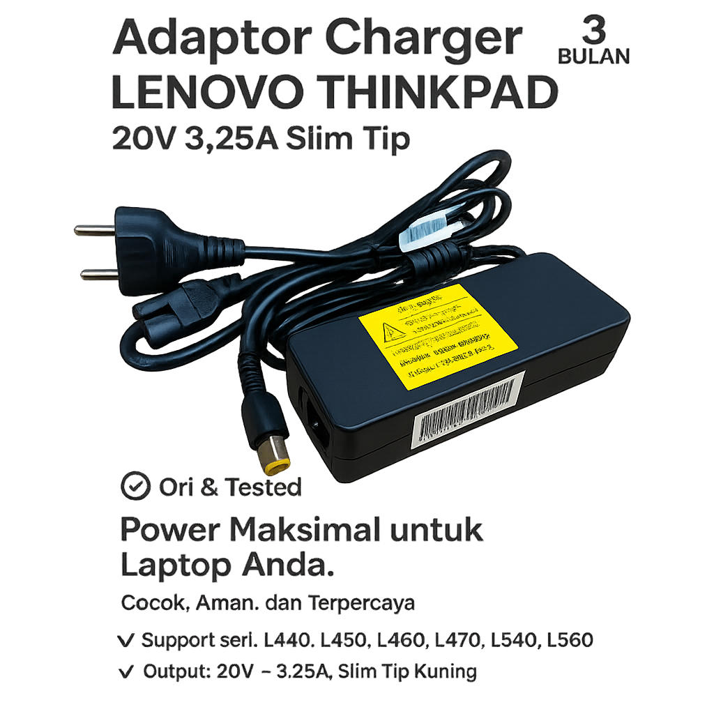 Charger Thinkpad L440 L450 L460 L470 L54