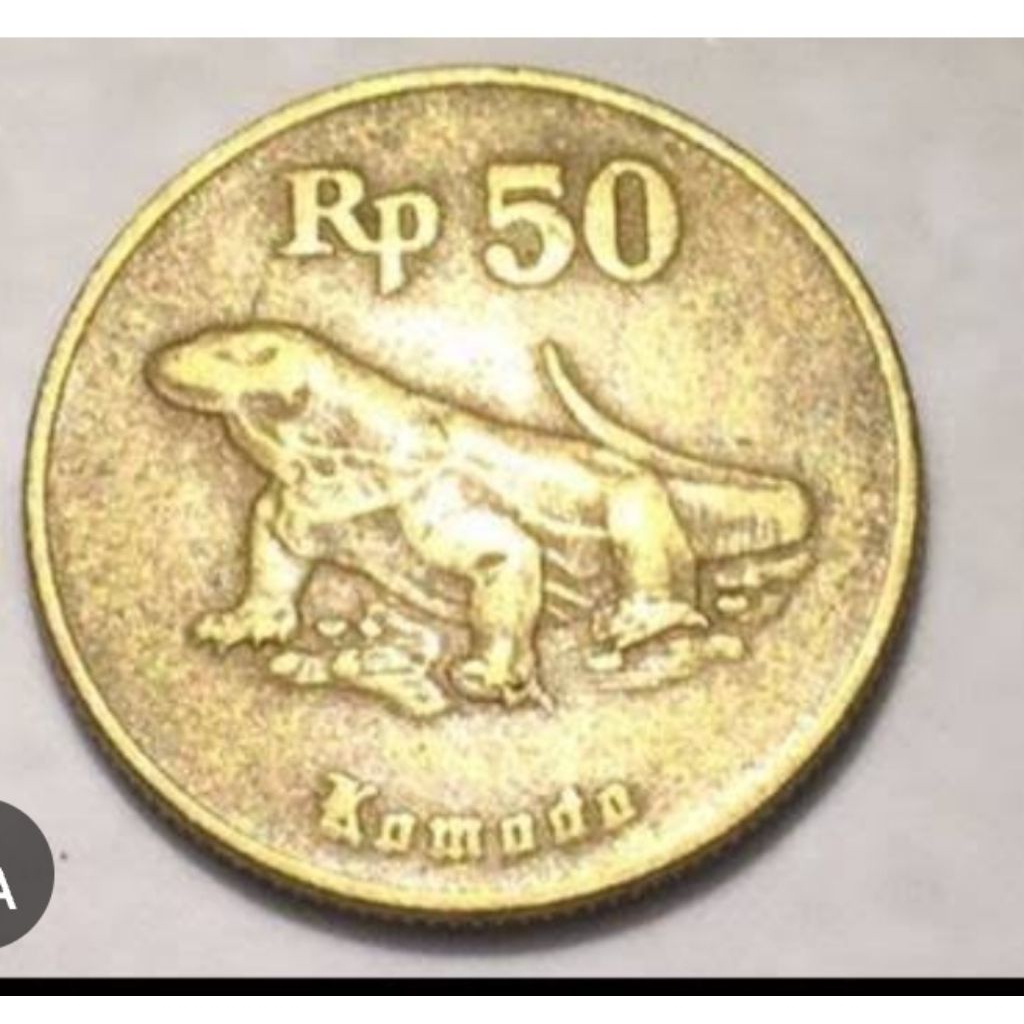 uang koin kuning Rp 50 komodo