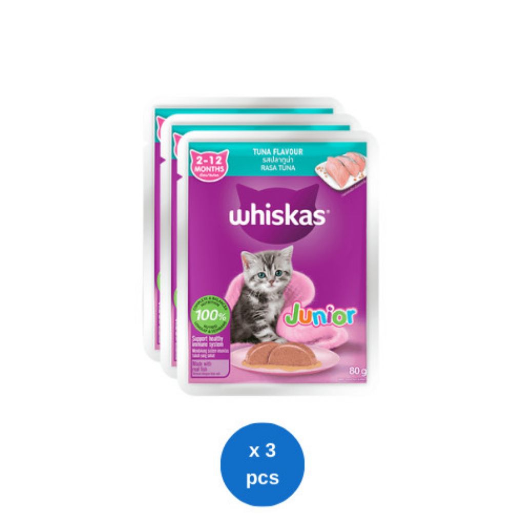 WHISKAS Makanan Kucing Junior (2-12 Bulan)