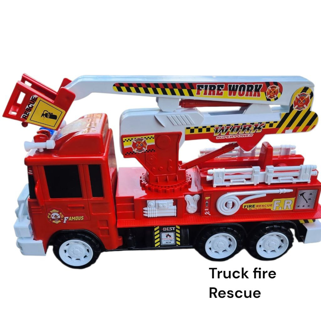 Mainan Anak Truck Ukuran Besar BP 6031 Mobil Pemadam Kebakaran Fire Rescue