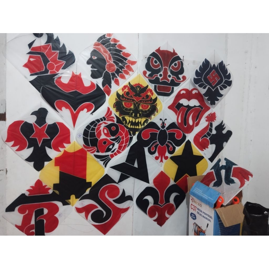 layangan aduan palembang motif bagus