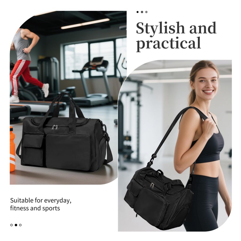 Tas gym wanita/pria-tas selempang unisex fitness bag