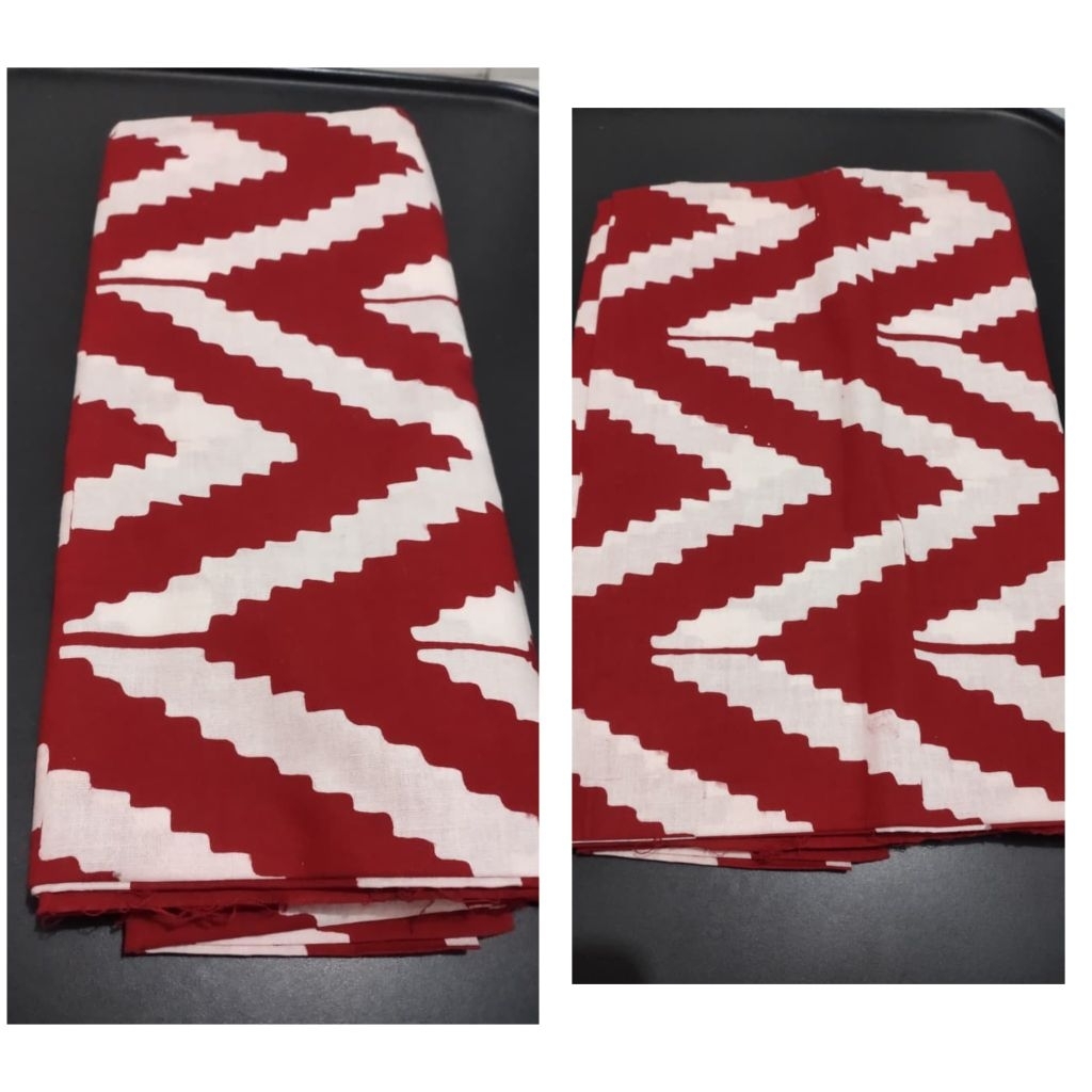 New Kain Batik Perempuan Wanita warna merah putih bahan ok