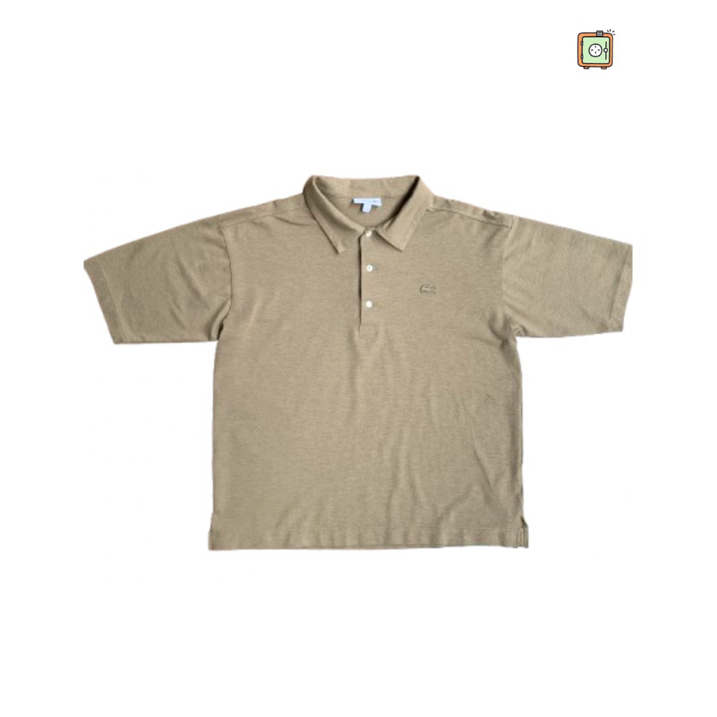 Second Lacoste (Slim Fit Strech Mini Pique Polo Shirt Beige)