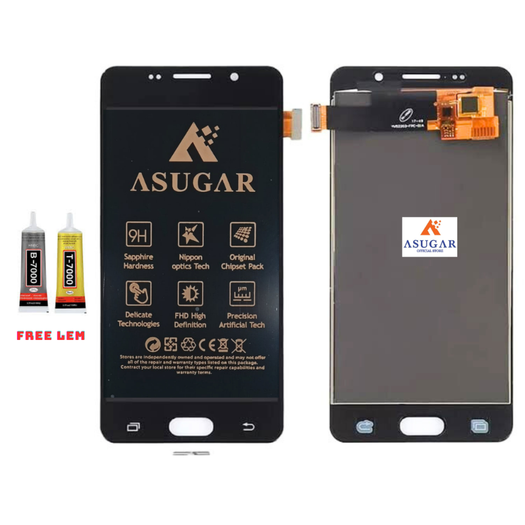 LCD SAMSUNG GALAXY A5 2016/A510 FULLSET TOUCHSCREEN ORI ASUGAR