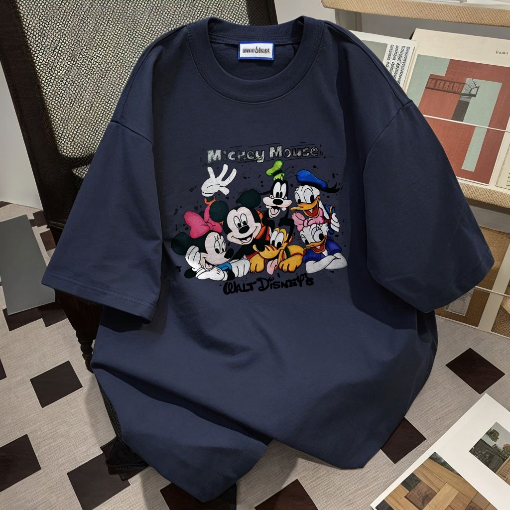 Sezo.Biru laut T-shirt Lengan Pendek Baju Kaos Oversize Wanita Baju |kaus wanita korea Baju Atasan W
