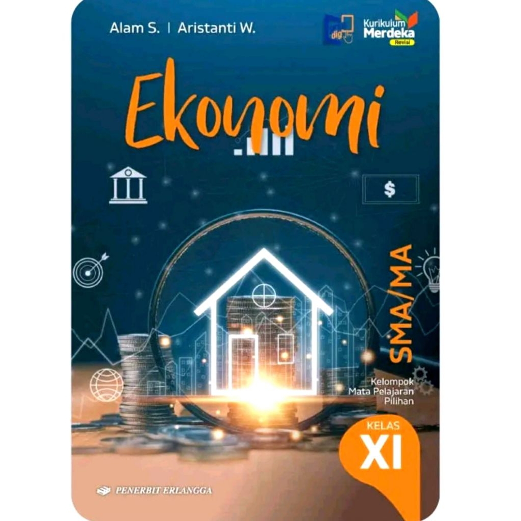 Buku Ekonomi Kelas 11 SMA Kurikulum Merdeka Revisi Erlangga