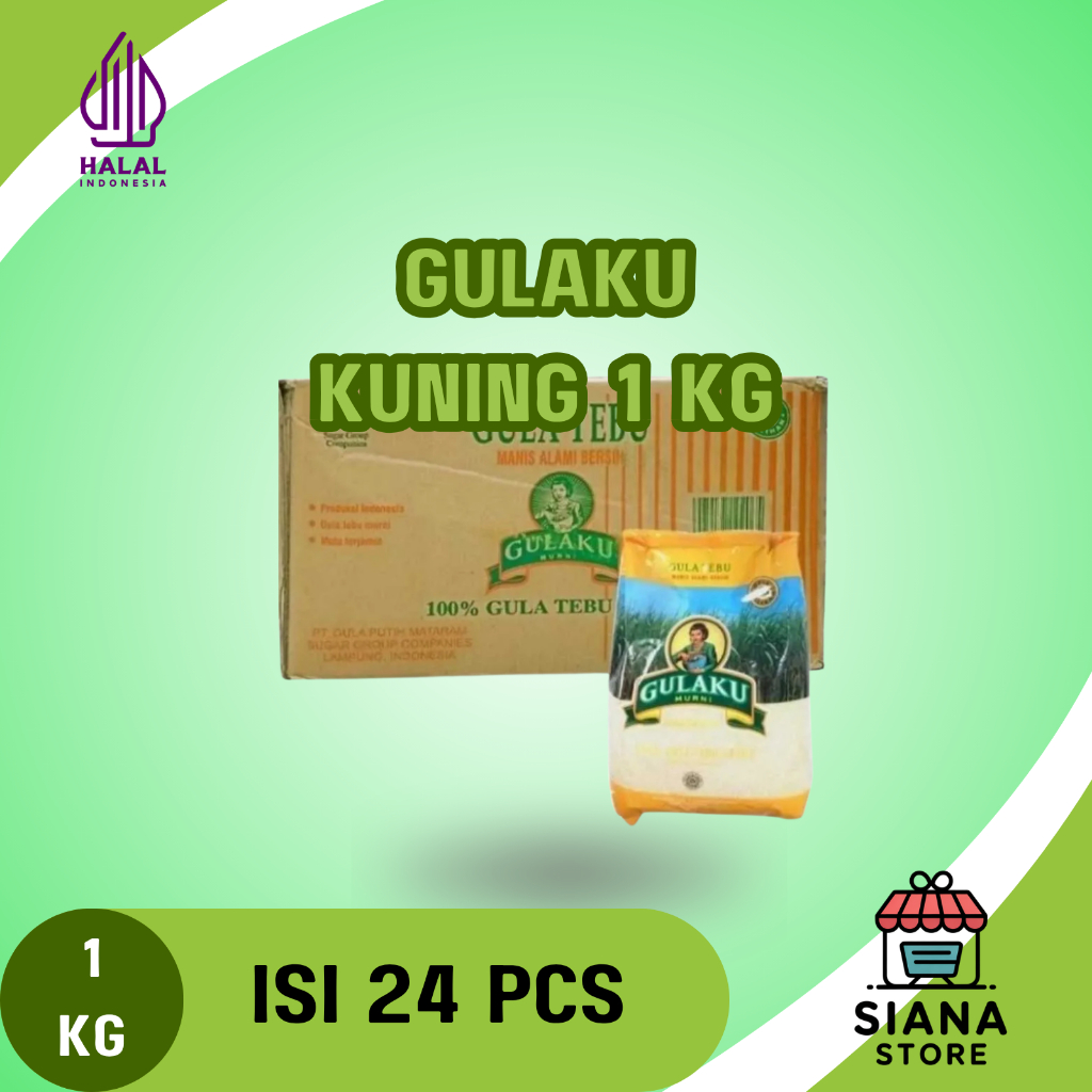 Gulaku Kuning Gula Pasir Putih Premium 1 Dus