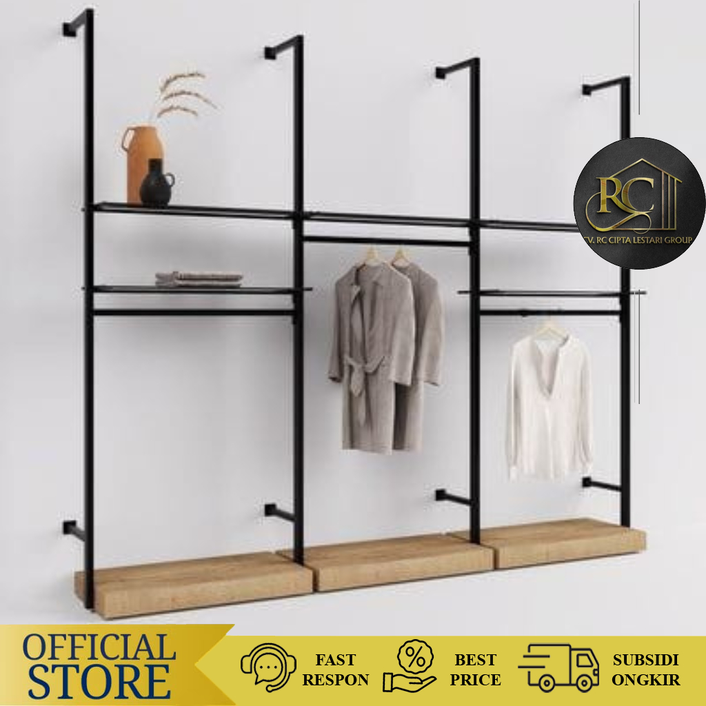 Rak Baju Gandeng Rak Baju Hanger Industrial