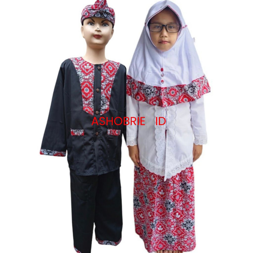 couple-Baju kebaya anak perempuan dan baju pangsi anak laki laki sekolah Paud,TK,SD baju adat daerah