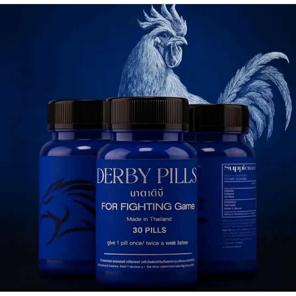DERBY PILLS Biru doping ayam aduan import Thailand original obat ayam, ayam laga, Taji ayam, ayam Fi